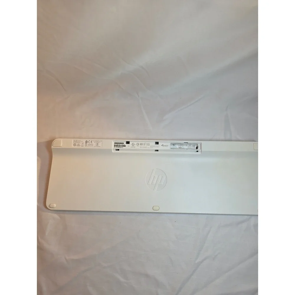 HP Wireless Keyboard White KG-1450 Slim Chiclet Keys 853237-001